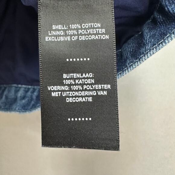 Vintage Y2K Harley Davidson Denim Bustier Crop Top Corset Style Tank Small - Picture 13 of 16